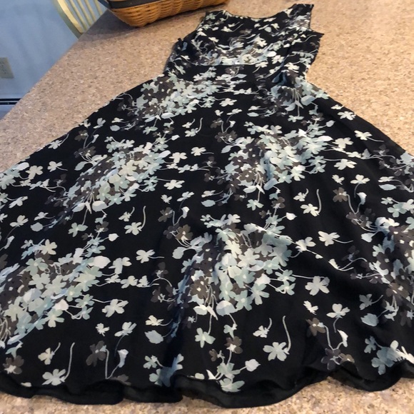 Banana Republic Silk Dress Size 0 Lined Side Zip FLAWS - Picture 15 of 17